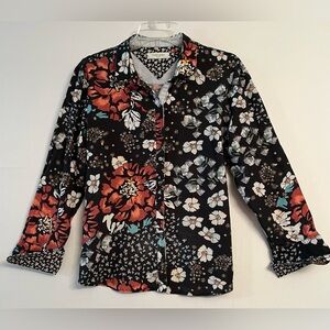 Gerry Weber Floral Patchwork Button-Up Shirt